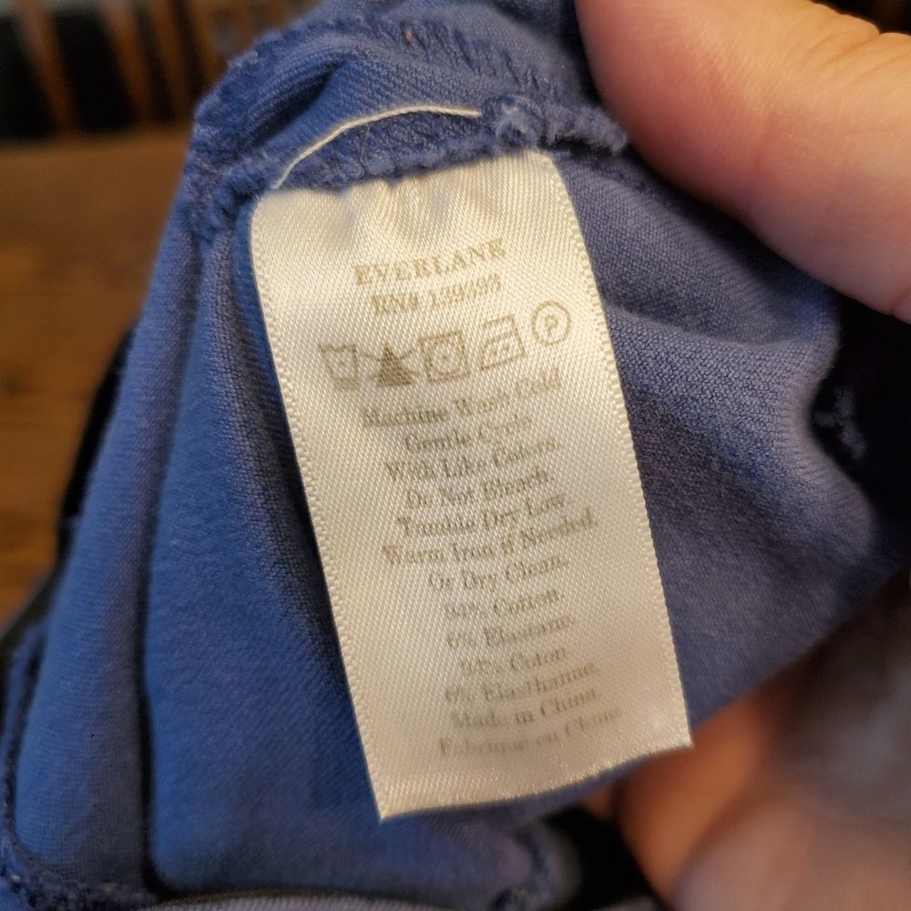 Everlane light blue side zip stretch work pants - Picture 5 of 6
